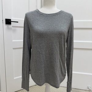 Prana Heather Gray Long Sleeve Women's Tee